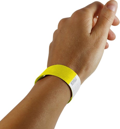 Polsband Combicraft Tyvek geel 100 stuks-3