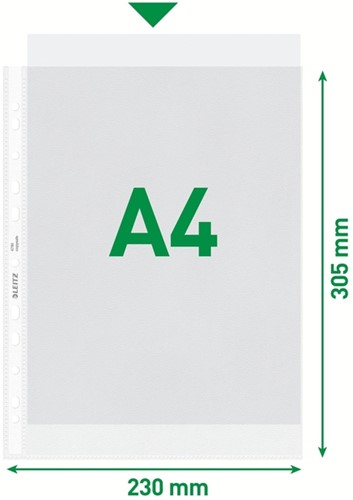 Showtas Leitz Premium standaard 11-gaats copy safe 0.085mm PP A4 transparant 100 stuks-5