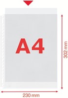 Showtas Esselte 0.08mm 21-gaats A4 mat 100 stuks-3