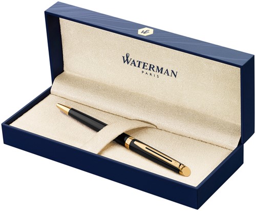 Balpen Waterman Hémisphère black lacquer GT medium-3
