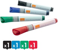 Viltstift Nobo glasbord assorti 4 stuks-1