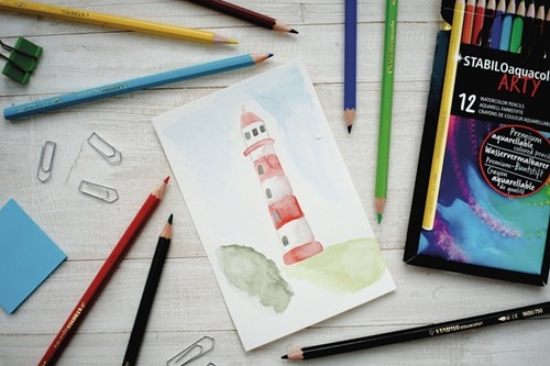 Kleurpotloden STABILO 1612 aquacolor assorti blik à 12 stuks-4
