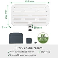 Bureau ophangbord Leitz Ergo klein-3