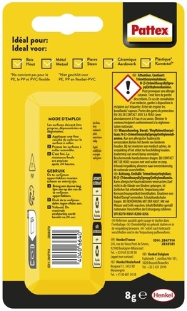 Alleslijm Pattex Repair Extreme tube 8 gram op blister-3