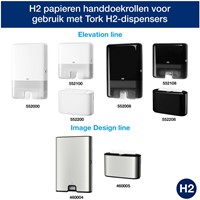 Handdoek Tork H2 Xpress Premium multifold 2-laags 212x255mm 21x150 vel wit 100289-2
