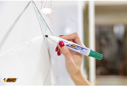 Whiteboardmarker Bic Velleda 1701 rond large groen-2