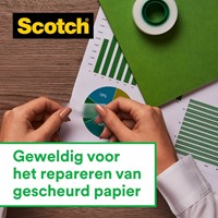 Plakband Scotch Magic 810 19mmx7.5m onzichtbaar mat 2+1 gratis + handdispenser-3