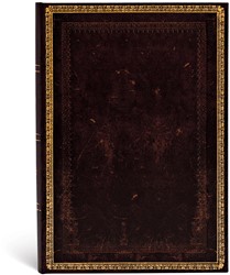 Black Moroccan Midi Hardcover ruled