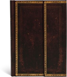 Black Moroccan Midi Hardcover ruled