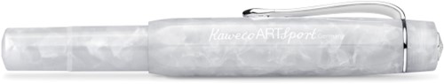 Kaweco Art Sport Mineral White Vulpen Extra Broad-2