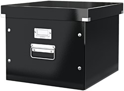 Hangmappenbox Leitz click & store WOW gerecycled karton 357x285x367mm zwart