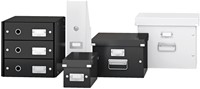 Hangmappenbox Leitz click & store WOW gerecycled karton 357x285x367mm zwart-1