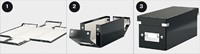 Hangmappenbox Leitz click & store WOW gerecycled karton 357x285x367mm zwart-2