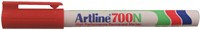 Viltstift Artline 700 rond 0.7mm rood-2