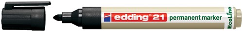 Viltstift edding 21 EcoLine rond zwart 1.5-3mm