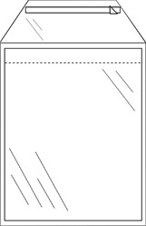 Envelop CleverPack akte A4 220x300mm zelfklevend transparant 50 stuks
