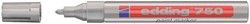 Paintmarker edding 750 op oliebasis 2-4mm zilver