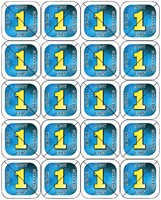 Consumptie breekmunten Combicraft 200 stuks blauw