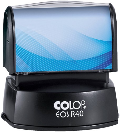Stempel Colop EOS R 40 flashsysteem rond 40mm met stempelplaat zwart