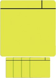 Magneet scrum 75x75mm geel 5 stuks