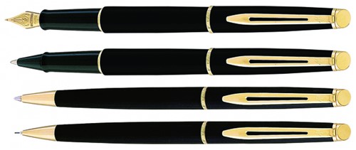 Rollerpen Waterman Hémisphère matt black GT fijn-2
