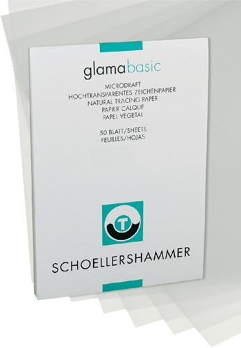 Ontwerpblok Schoellershammer A3 60-65gr transparant 50 vel