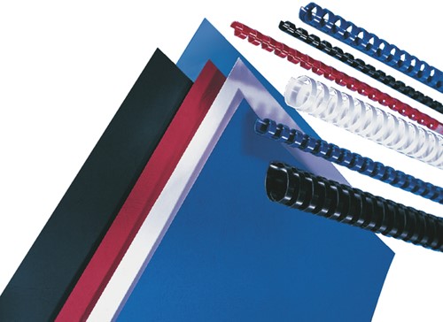 Voorblad GBC A4 Polycover 300micron donkerblauw 100 stuks-3