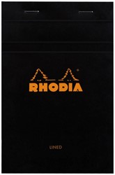 Rhodia Schrijfblok Black No.14 11x17cm 80gr. Lijn