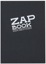Clairefontaine Zap book Sketch pad 160bl 80g A6 - Zwart