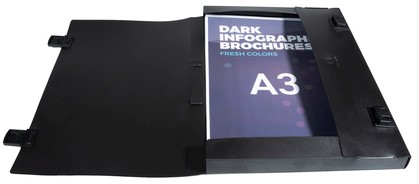Exacompta tekenkoffer A3 31x43x2,8 cm zwart-2