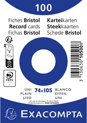 Exacompta Correspondentiekaart 74x105 wit Blanco 205grams