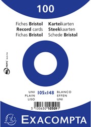 Exacompta Correspondentiekaart 105x148 wit Blanco 205grams