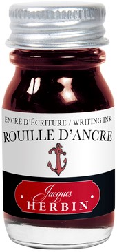 Jacques Herbin Flesje 10ml traditionele inkt voor vulpen - rouille d'ancre