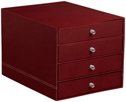 Rhodiarama ladenkast 4 laden burgundy