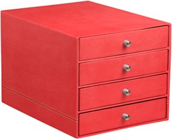 Rhodiarama ladenkast 4 laden koraal