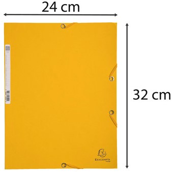 EXACOMPTA ELASTOMAP A4 GEEL-3