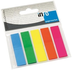 Info Page Markers film 12x44mm, 5 kleuren