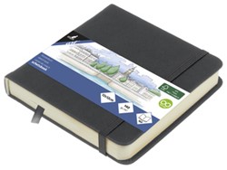 Kangaro Schetsboek 12x12cm cold grey PU HC 80 vel 140gr