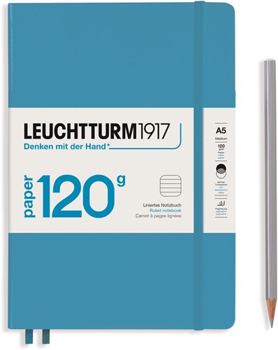 LEUCHTTURM1917 120G Edition - Notebook Hardcover Nordic Blue ruled