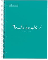 Miquelrius Notebook NB-1 A4 80 lijn 90G EMOTIONS TURQUOISE