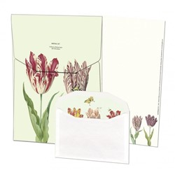 Briefpapier met enveloppen: Tulpen/Tulips, Jacob Marrel, Collection Rijksmuseum Amsterdam