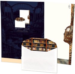 Briefpapier met enveloppen Die Klosterbibliothek, Maria Laach