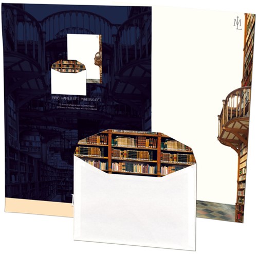 Briefpapier met enveloppen Die Klosterbibliothek, Maria Laach