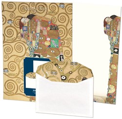 Briefpapier met enveloppen: Nine Cartoons, Gustav Klimt
