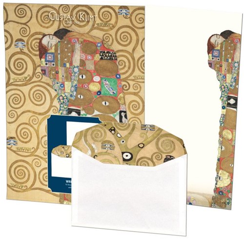 Briefpapier met enveloppen: Nine Cartoons, Gustav Klimt