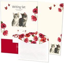 Briefpapier met enveloppen: Franciens Kittens & Poppies, Francien van Westering