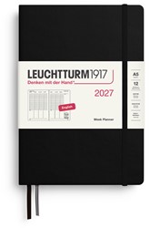 LEUCHTTURM1917 Week Planner Medium (A5) 2027 Black