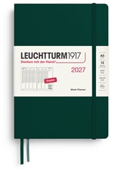 LEUCHTTURM1917 Week Planner Medium (A5) 2027 Forest Green