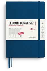LEUCHTTURM1917 Week Planner Medium (A5) 2027 Indigo