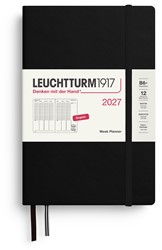 LEUCHTTURM1917 Week Planner Paperback (B6+) 2027 Black